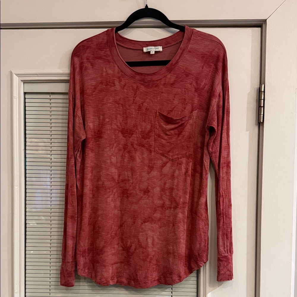 Grace & Lace Mineral Wash Long Sleeve Tee